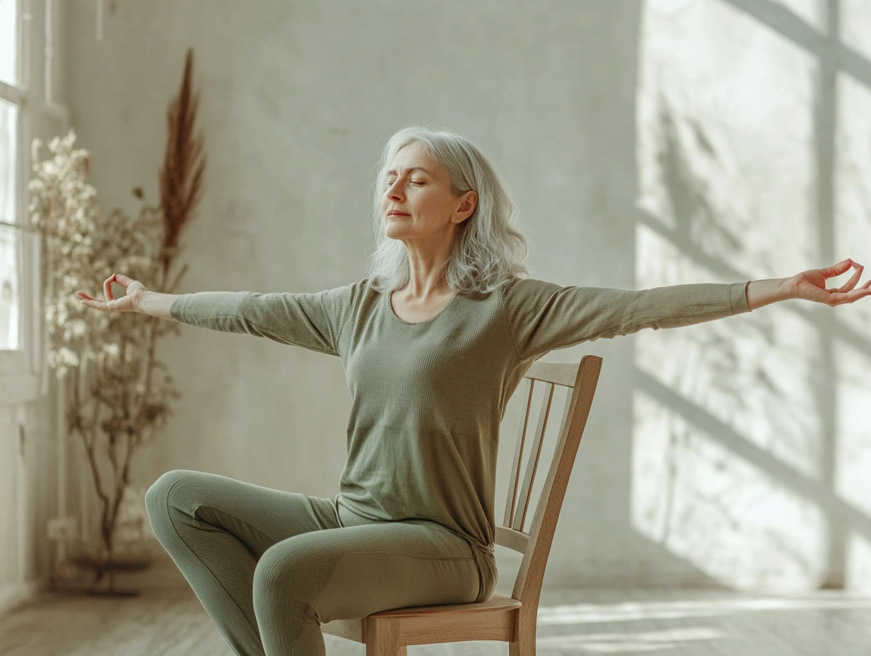 Йога на стільці для обмеженої рухливості